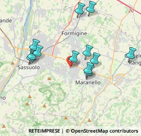 Mappa Via della Fisica, 41042 Fiorano Modenese MO, Italia (3.725)