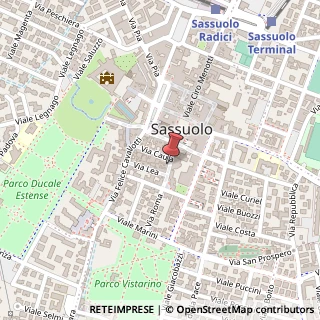 Mappa Via Fenuzzi, 36, 41049 Sassuolo, Modena (Emilia Romagna)