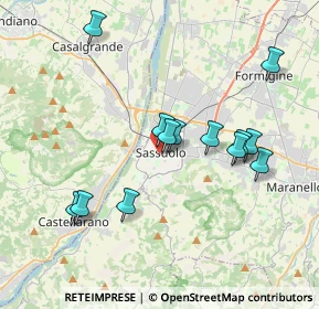 Mappa Via Caula Sigismondo, 41049 Sassuolo MO, Italia (3.65077)