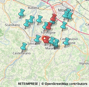 Mappa , 41042 Fiorano Modenese MO, Italia (6.76211)