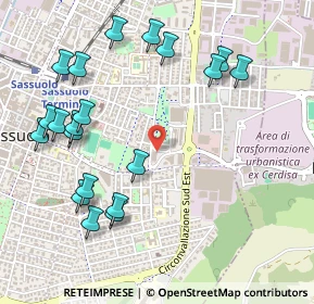 Mappa Via Circonvallazione Sud Est, 41049 Sassuolo MO, Italia (0.602)