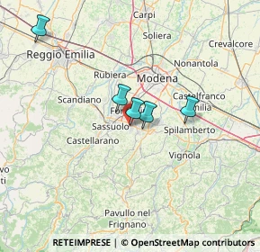 Mappa StreetVia della, 41042 Fiorano Modenese MO, Italia (49.99)