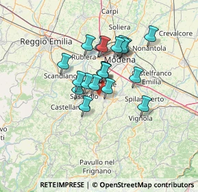 Mappa StreetVia della, 41042 Fiorano Modenese MO, Italia (9.86)