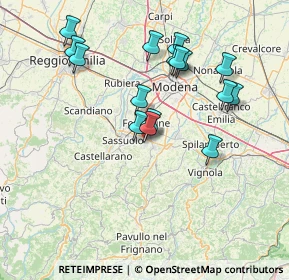 Mappa StreetVia della, 41042 Fiorano Modenese MO, Italia (14.3875)