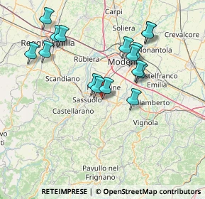 Mappa StreetVia della, 41042 Fiorano Modenese MO, Italia (14.9025)