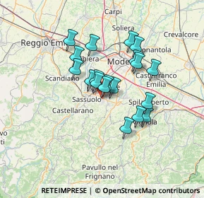 Mappa StreetVia della, 41042 Fiorano Modenese MO, Italia (10.48632)