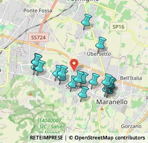 Mappa StreetVia della, 41042 Fiorano Modenese MO, Italia (1.6945)