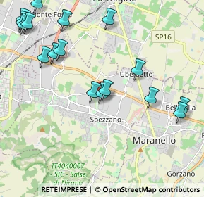 Mappa StreetVia della, 41042 Fiorano Modenese MO, Italia (2.54765)