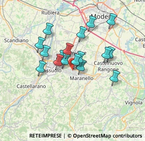 Mappa StreetVia della, 41042 Fiorano Modenese MO, Italia (5.75882)