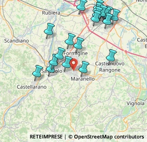 Mappa StreetVia della, 41042 Fiorano Modenese MO, Italia (8.561)
