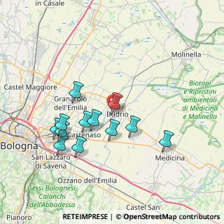 Mappa Via Piero Gobetti, 40054 Budrio BO, Italia (7.14167)