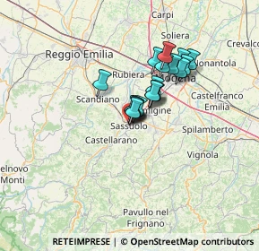 Mappa Via Aravecchia, 41049 Sassuolo MO, Italia (8.84556)