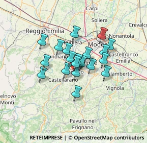 Mappa Via Aravecchia, 41049 Sassuolo MO, Italia (9.3465)