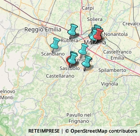 Mappa Via Aravecchia, 41049 Sassuolo MO, Italia (11.131)