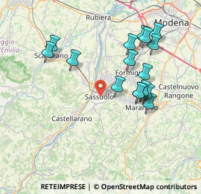 Mappa Via Aravecchia, 41049 Sassuolo MO, Italia (7.6525)
