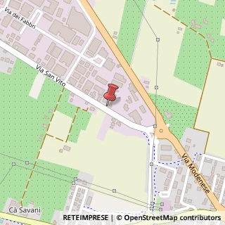 Mappa Via San Vito, 329, 41057 Spilamberto, Modena (Emilia Romagna)