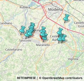 Mappa Via giardini sud, 41042 Fiorano modenese MO, Italia (5.32)