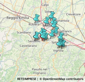 Mappa Via giardini sud, 41042 Fiorano modenese MO, Italia (8.97412)