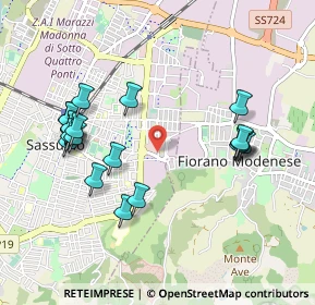 Mappa Viale Ticino, 41049 Sassuolo MO, Italia (1.032)