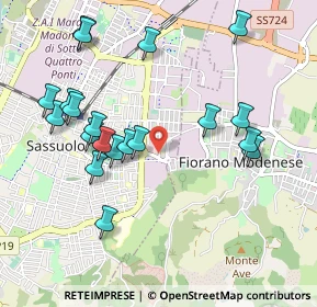 Mappa Viale Ticino, 41049 Sassuolo MO, Italia (1.06)