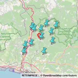 Mappa Località Parata Salvega, 16015 Casella GE, Italia (5.7875)