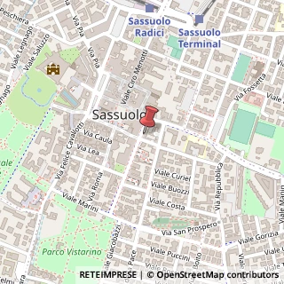 Mappa Viale XX Settembre, 31, 41049 Sassuolo, Modena (Emilia Romagna)