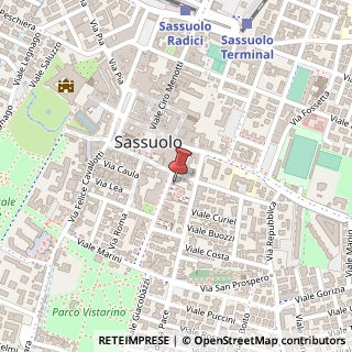 Mappa Viale XX Settembre, 49, 41049 Sassuolo, Modena (Emilia Romagna)