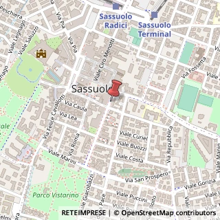 Mappa Viale XX Settembre, 23, 41049 Sassuolo, Modena (Emilia Romagna)