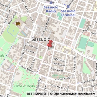 Mappa Viale XX Settembre, 45/A, 41049 Sassuolo, Modena (Emilia Romagna)