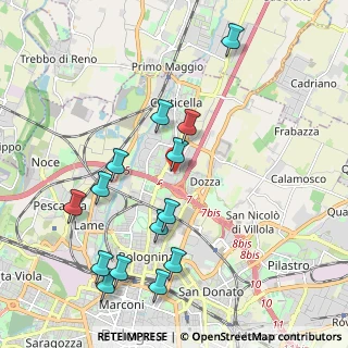 Mappa Croce Coperta, 40128 Bologna BO, Italia (2.24571)