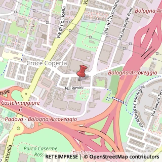 Mappa Via della Croce Coperta, 15, 40128 Bologna, Bologna (Emilia Romagna)