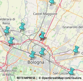 Mappa Croce Coperta, 40128 Bologna BO, Italia (5.98364)
