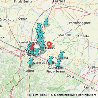 Mappa Strada Provinciale, 40054 Budrio BO, Italia (12.69421)