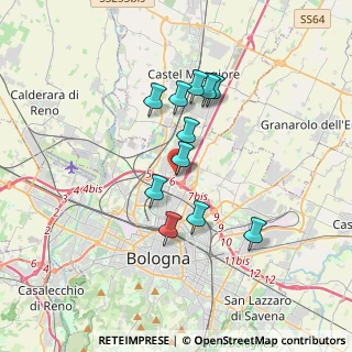 Mappa Via Forlì, 40128 Bologna BO, Italia (2.93182)