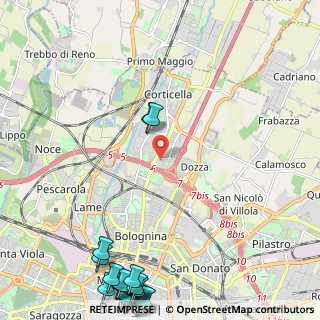 Mappa Via Forlì, 40128 Bologna BO, Italia (3.723)