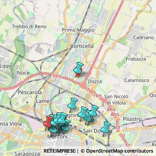 Mappa Via Forlì, 40128 Bologna BO, Italia (2.9495)