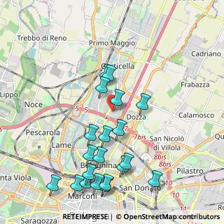 Mappa Via Forlì, 40128 Bologna BO, Italia (2.278)
