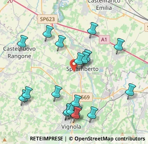 Mappa Via Federico Fellini, 41057 Spilamberto MO, Italia (4.41421)