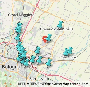 Mappa Via Zenetta, 40057 Granarolo dell'Emilia BO, Italia (4.571)