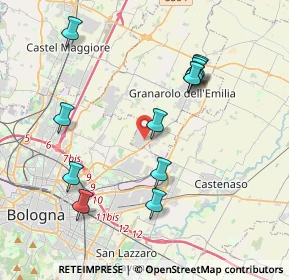 Mappa Via Zenetta, 40057 Granarolo dell'Emilia BO, Italia (4.005)
