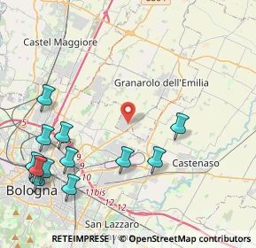 Mappa Via Zenetta, 40057 Granarolo dell'Emilia BO, Italia (5.3325)