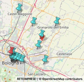 Mappa Via Zenetta, 40057 Granarolo dell'Emilia BO, Italia (5.671)