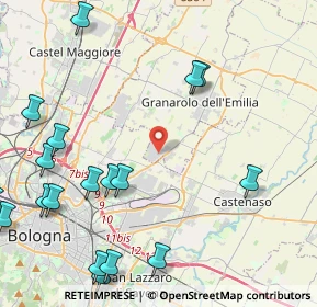 Mappa Via Zenetta, 40057 Granarolo dell'Emilia BO, Italia (6.252)