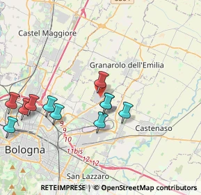 Mappa Via Zenetta, 40057 Granarolo dell'Emilia BO, Italia (4.10455)