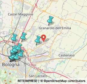 Mappa Via Zenetta, 40057 Granarolo dell'Emilia BO, Italia (5.43077)