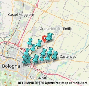 Mappa Via Zenetta, 40057 Granarolo dell'Emilia BO, Italia (3.46556)