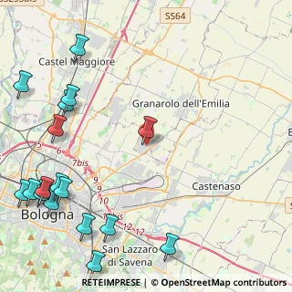 Mappa Via Zenetta, 40057 Granarolo dell'Emilia BO, Italia (6.52294)