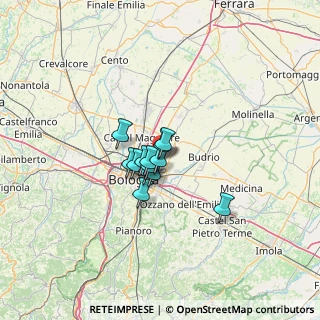 Mappa Via Zenetta, 40057 Granarolo dell'Emilia BO, Italia (6.96769)