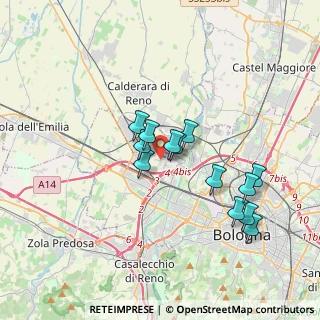 Mappa Via dell'Aereoporto, 40132 Bologna BO, Italia (3.05385)