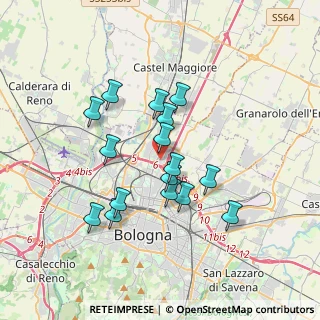 Mappa Via Rimini, 40128 Bologna BO, Italia (3.10563)